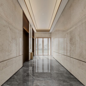 新中式电梯厅3D模型下载